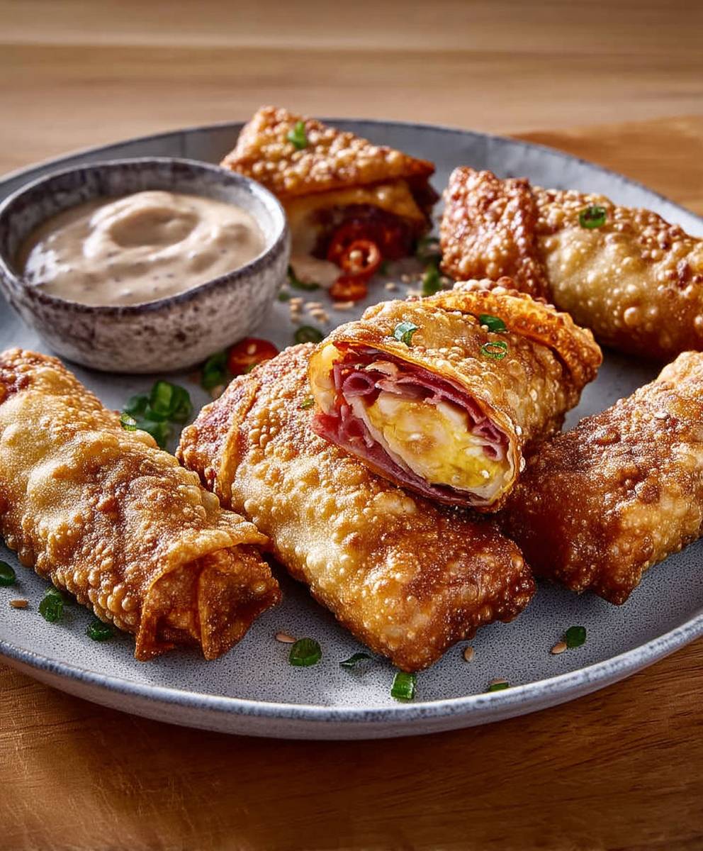 Corned beef egg roll