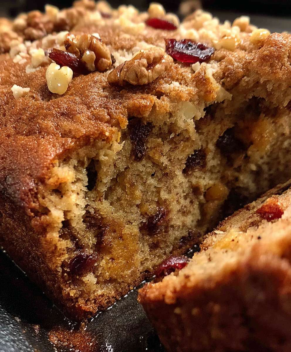 Cranberry orange banana bread