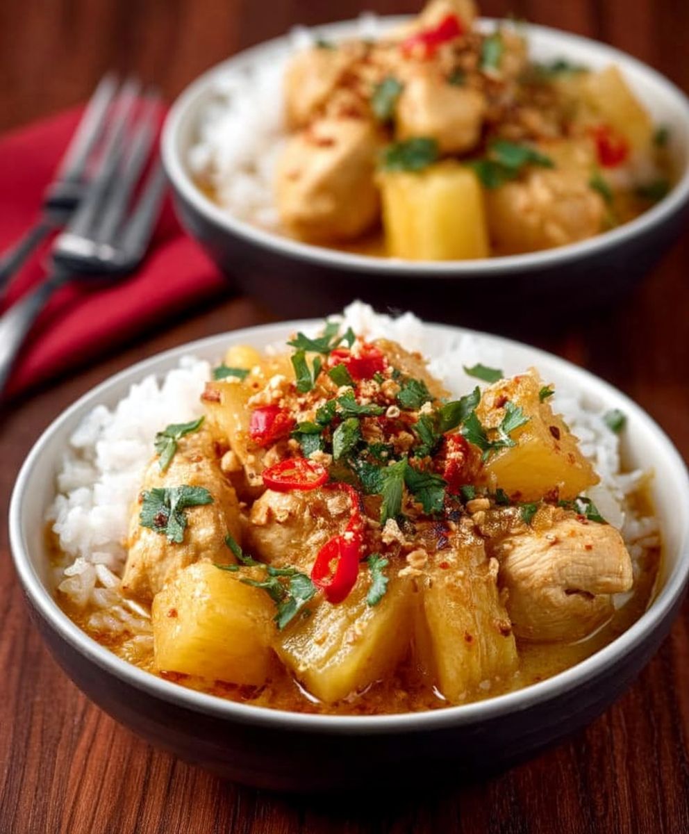 Pineapple chicken curry