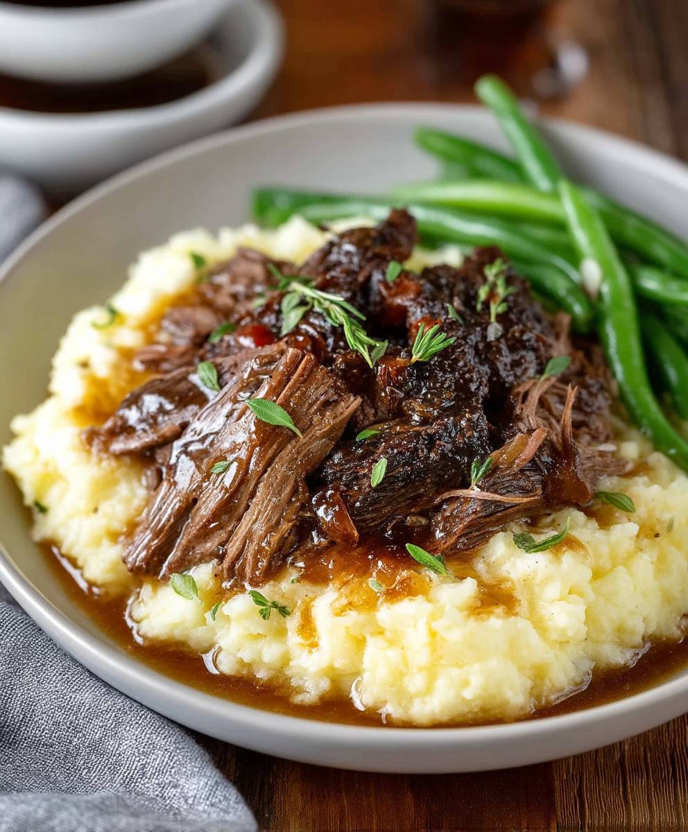 Balsamic beef slow cooker