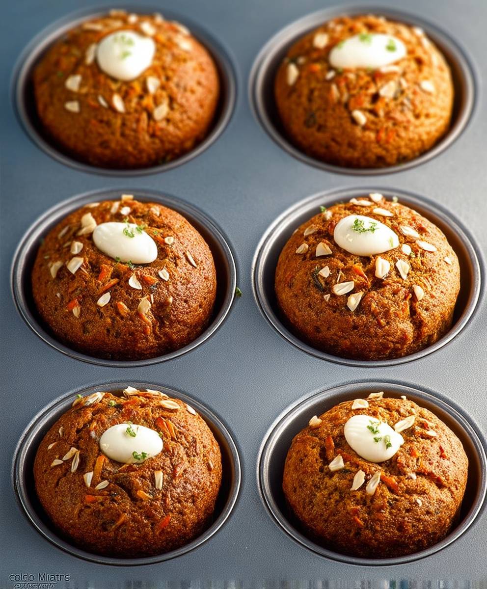 Healthy Carrot Cake Muffins