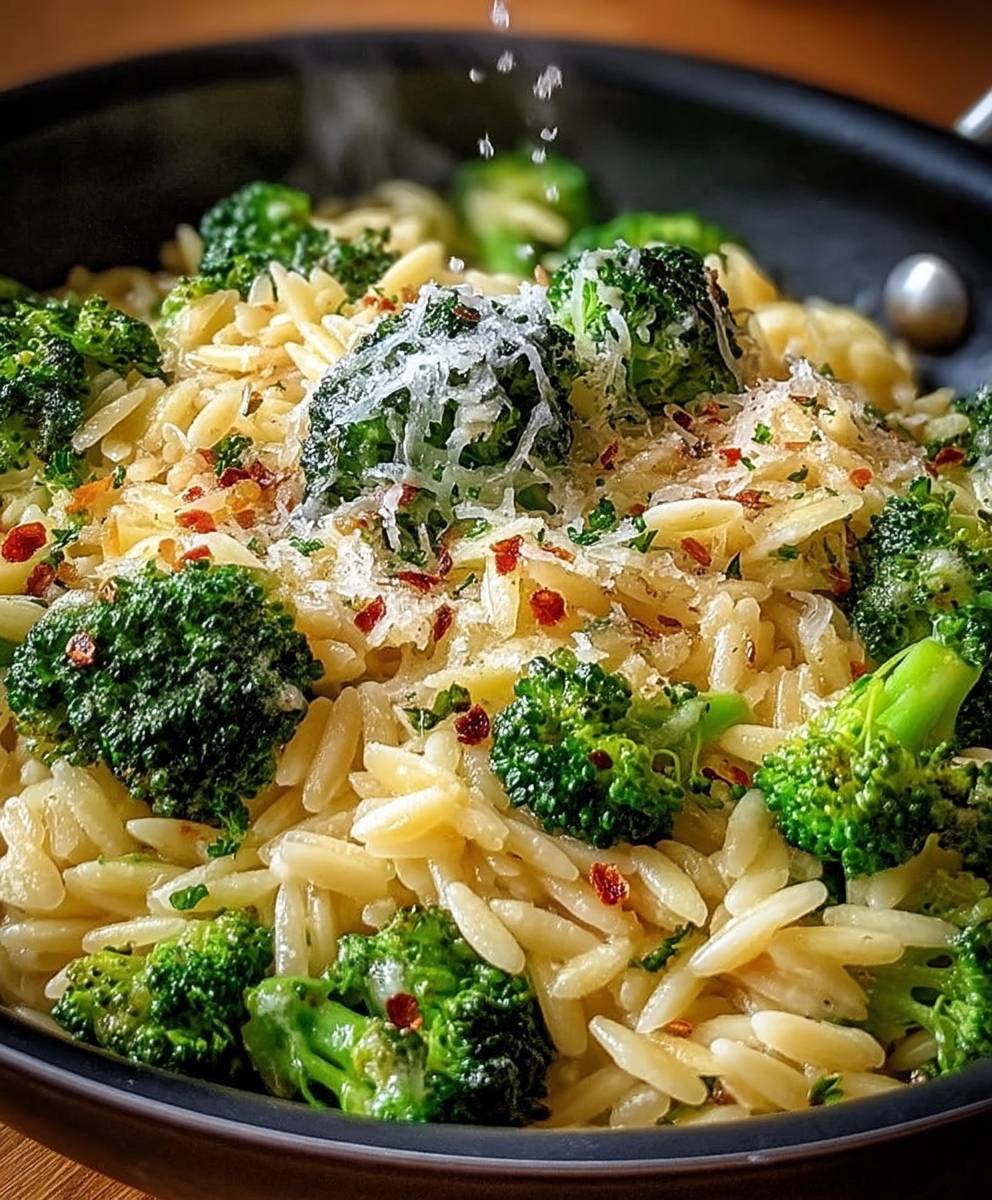 Parmesan Broccoli Orzo
