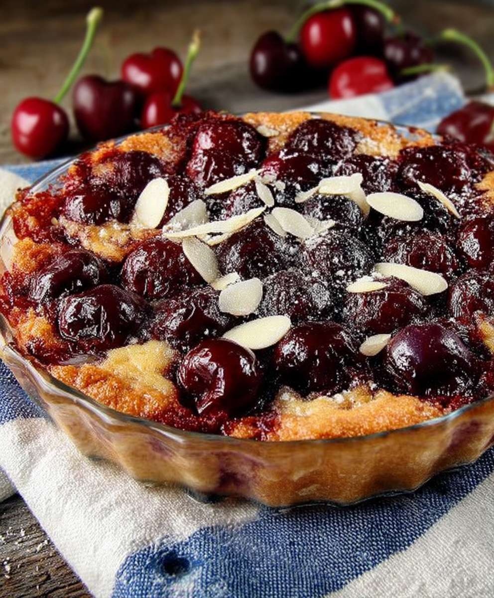 Cherry almond tart