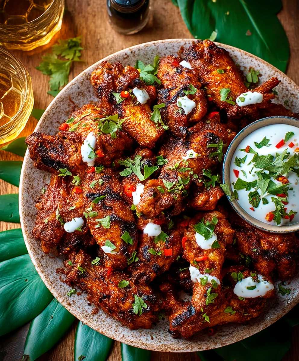 BBQ chilli chicken wings