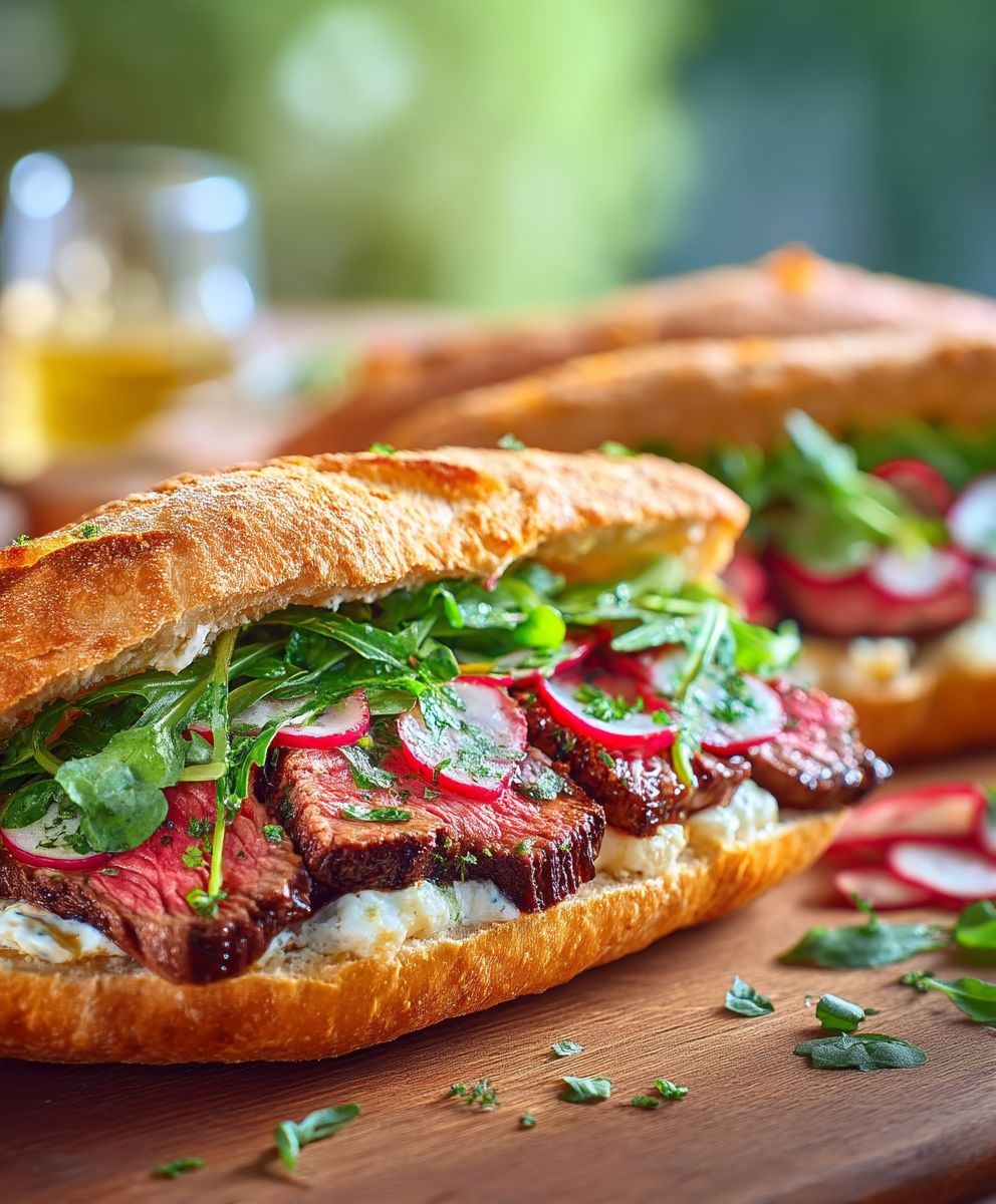 BBQ steak sandwich