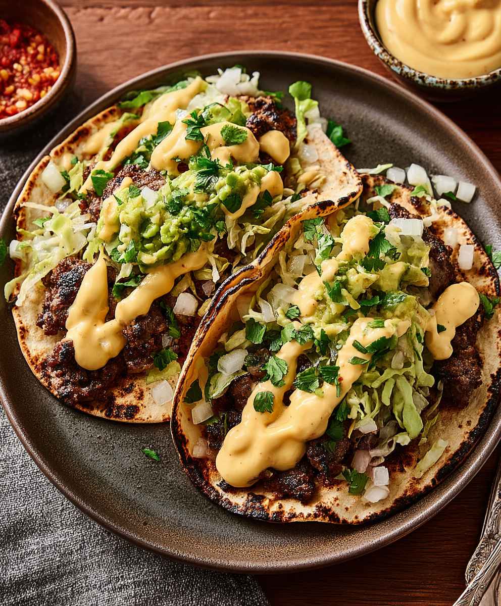Smash tacos mac sauce