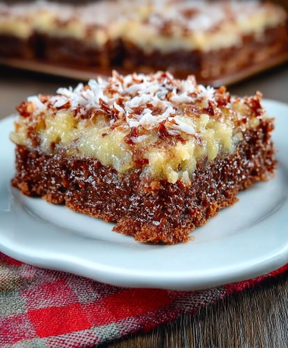German Chocolate Sheet Cake