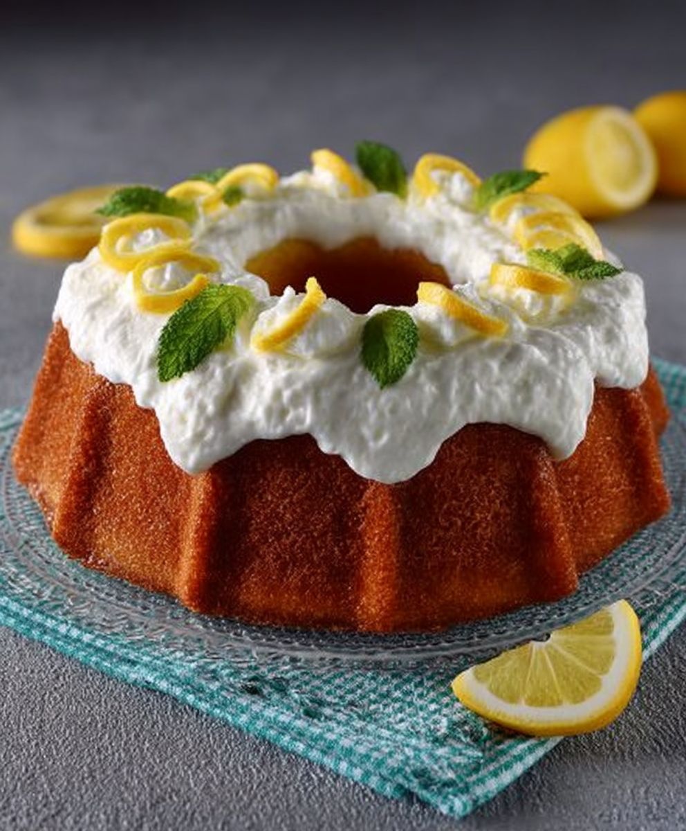 Lemon chiffon cake