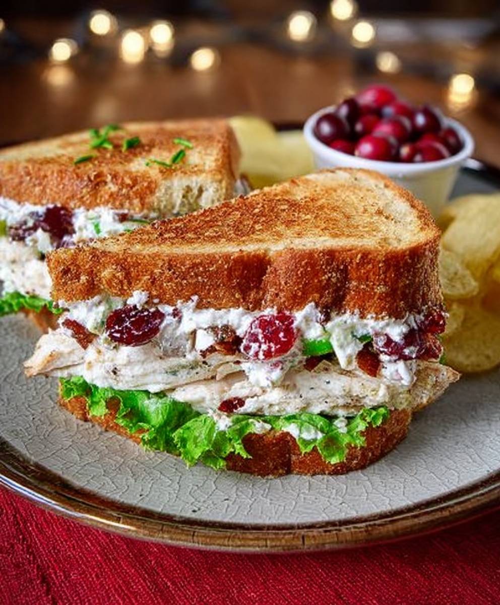 Turkey cranberry sandwich