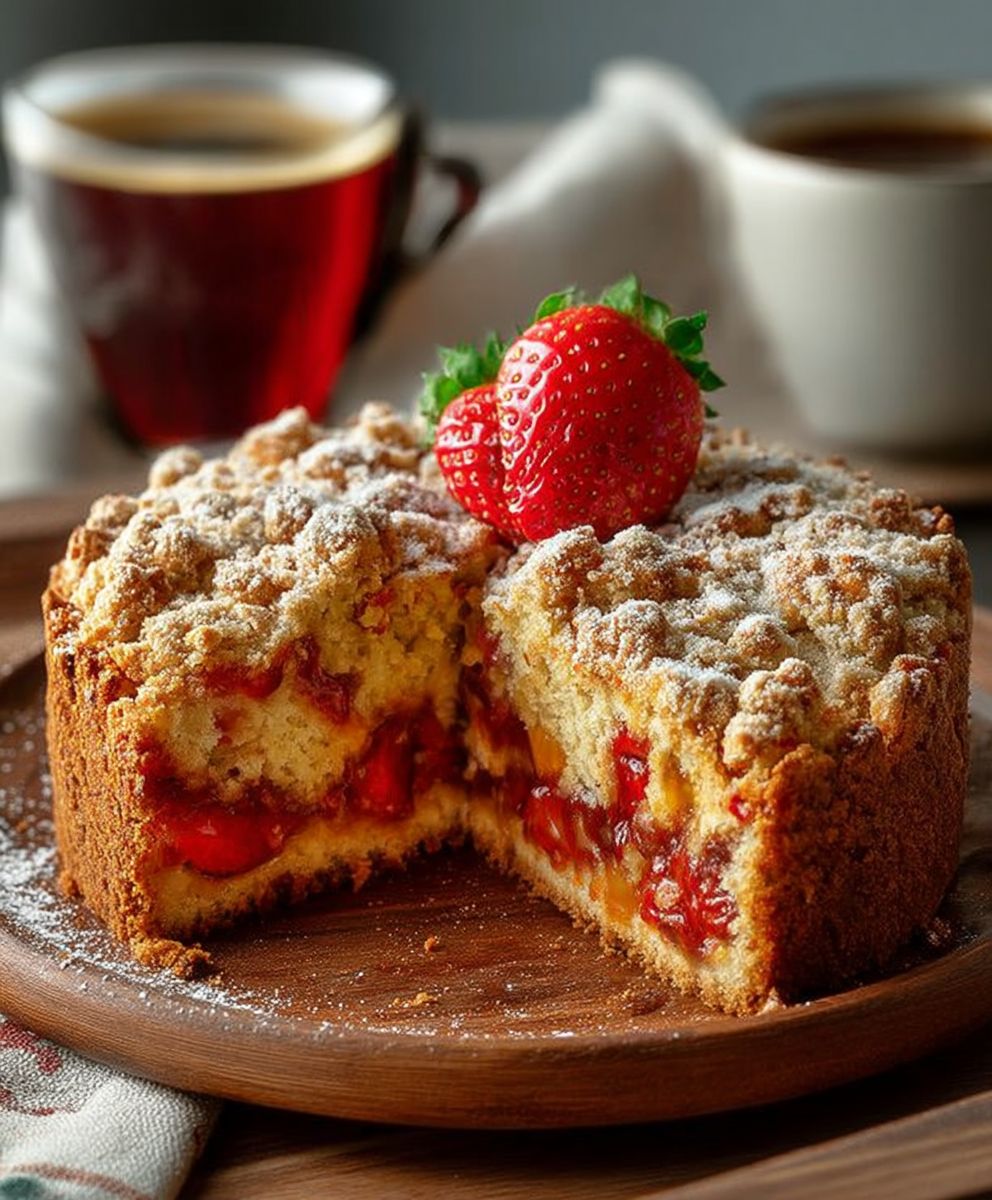 Strawberry Coffee Cake