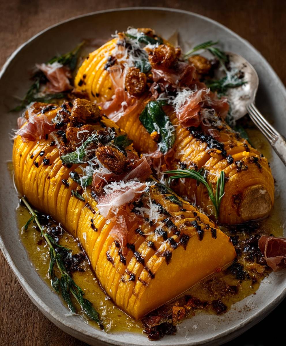 Hasselback Butternut Squash