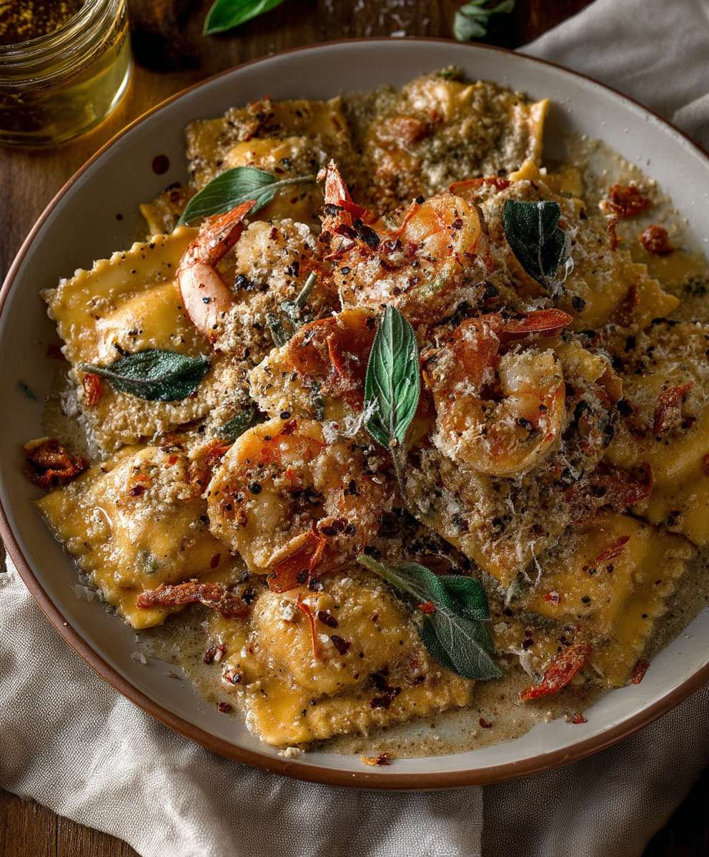 Shrimp Scampi Ravioli