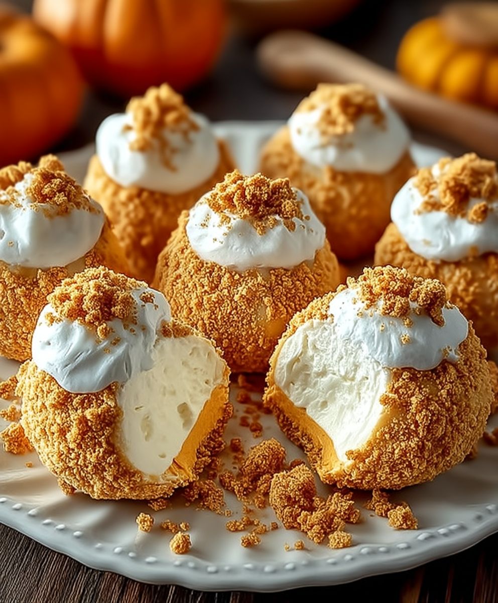 Pumpkin Cheesecake Balls