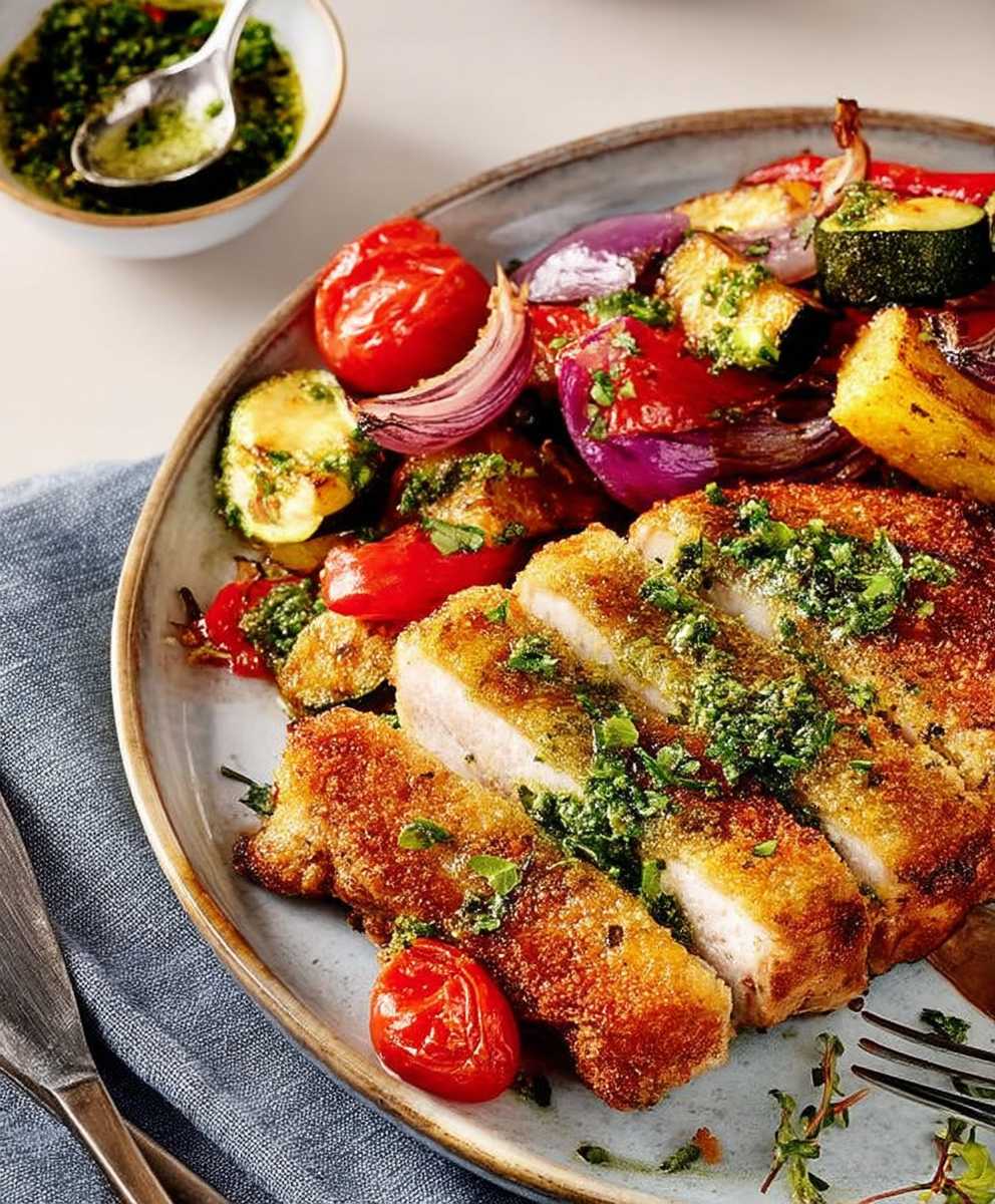 Parmesan pork steaks