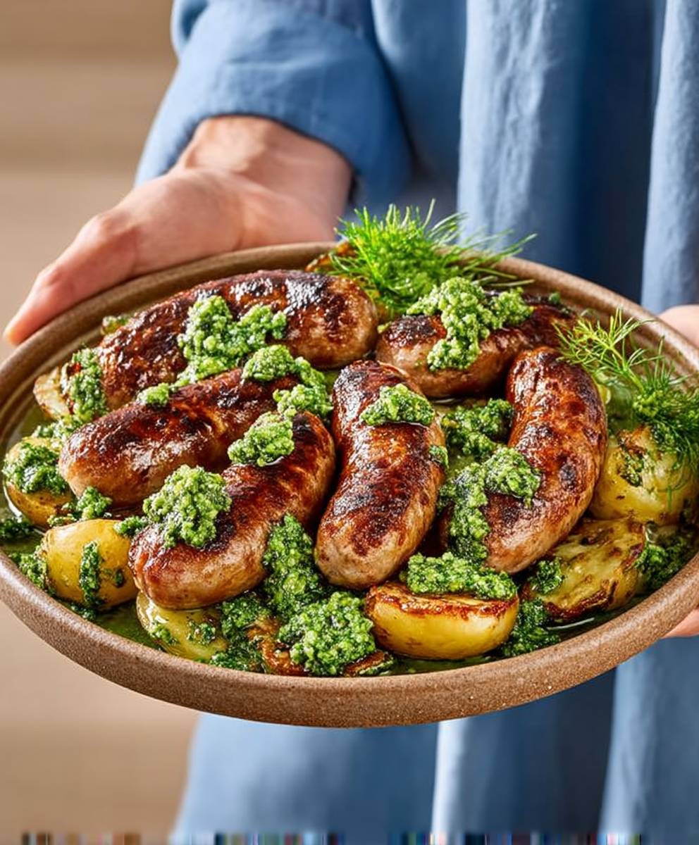 Bangers and mash platter
