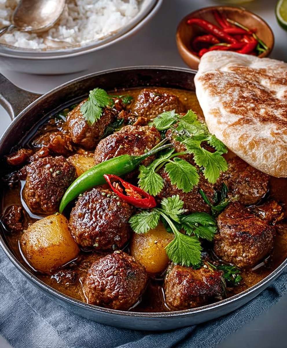 Lamb meatball massaman