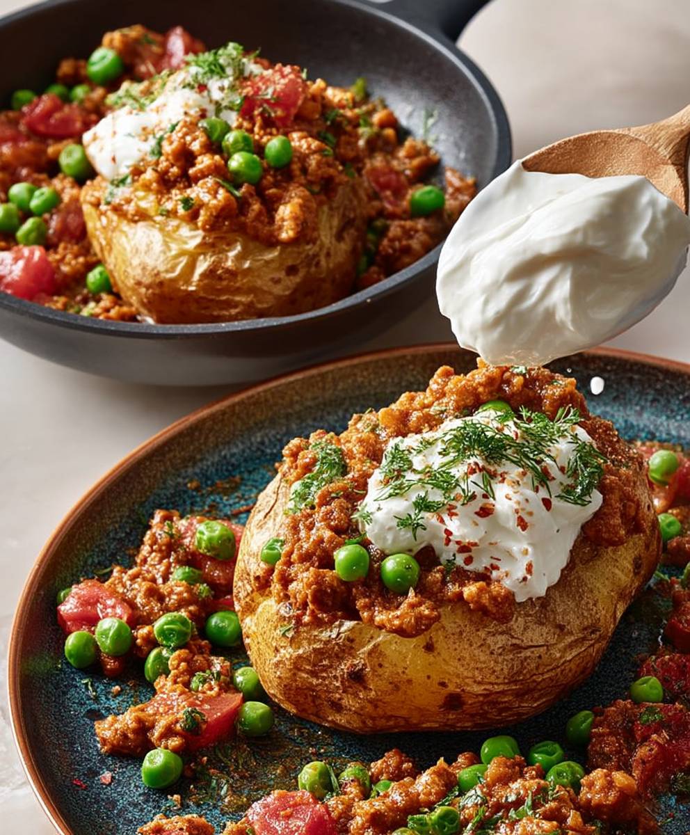 Keema jacket potato