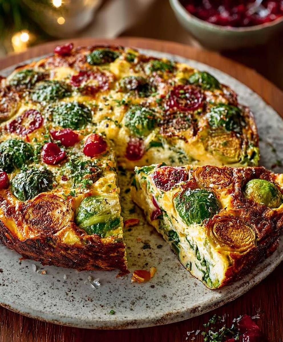 Brussels sprouts frittata