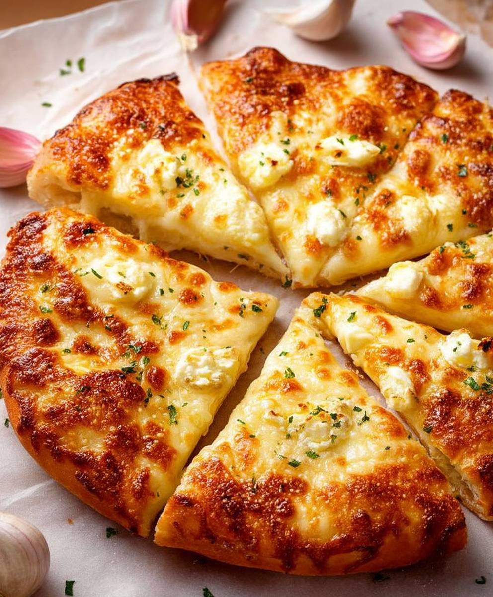Garlic cheese pizza