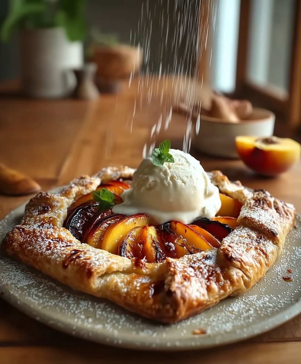 Grilled Peach Galette