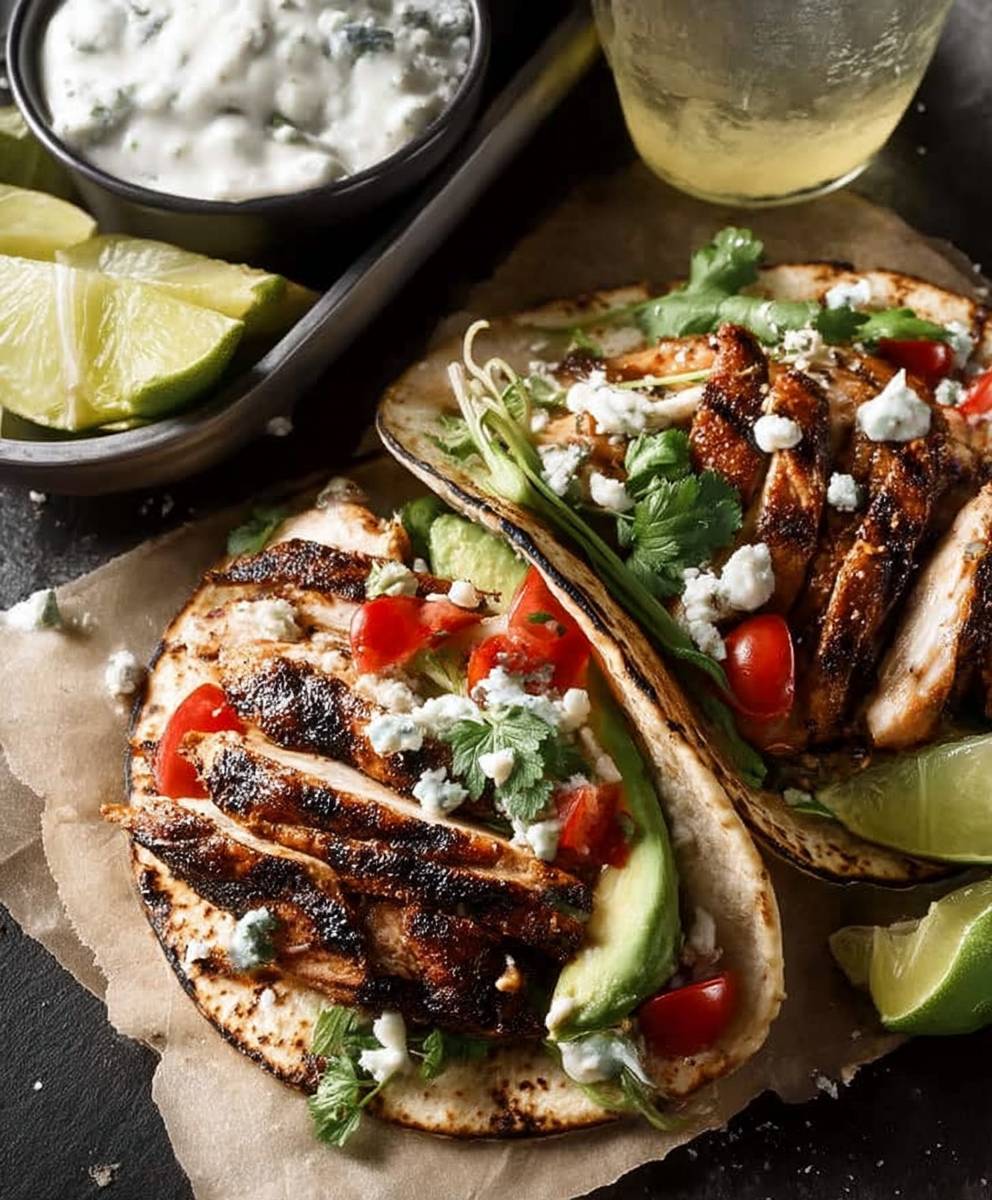 Grilled Chicken Tacos Mexican