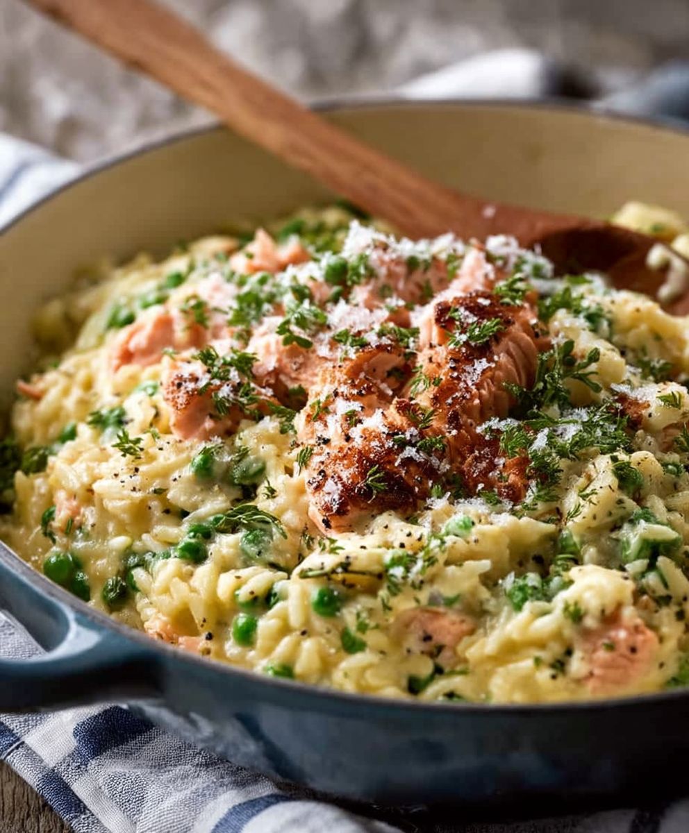 Creamy Salmon Risoni Orzo