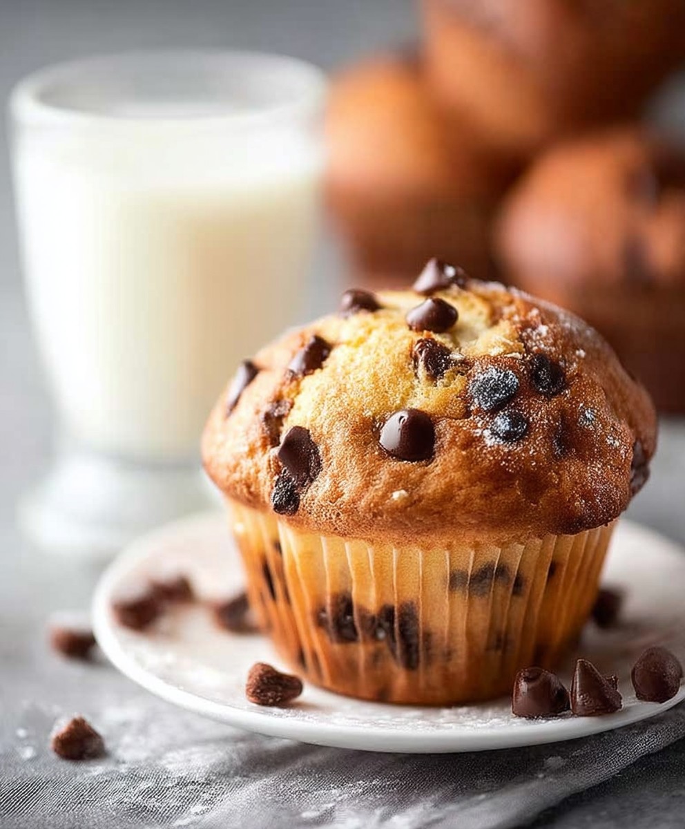 Moist Chocolate Chip Muffin