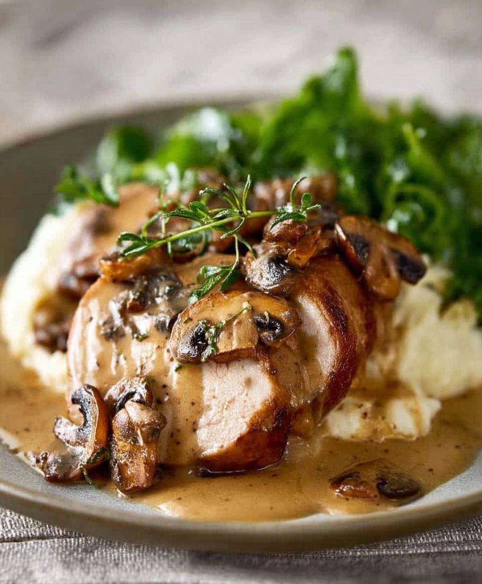 Pork tenderloin marsala