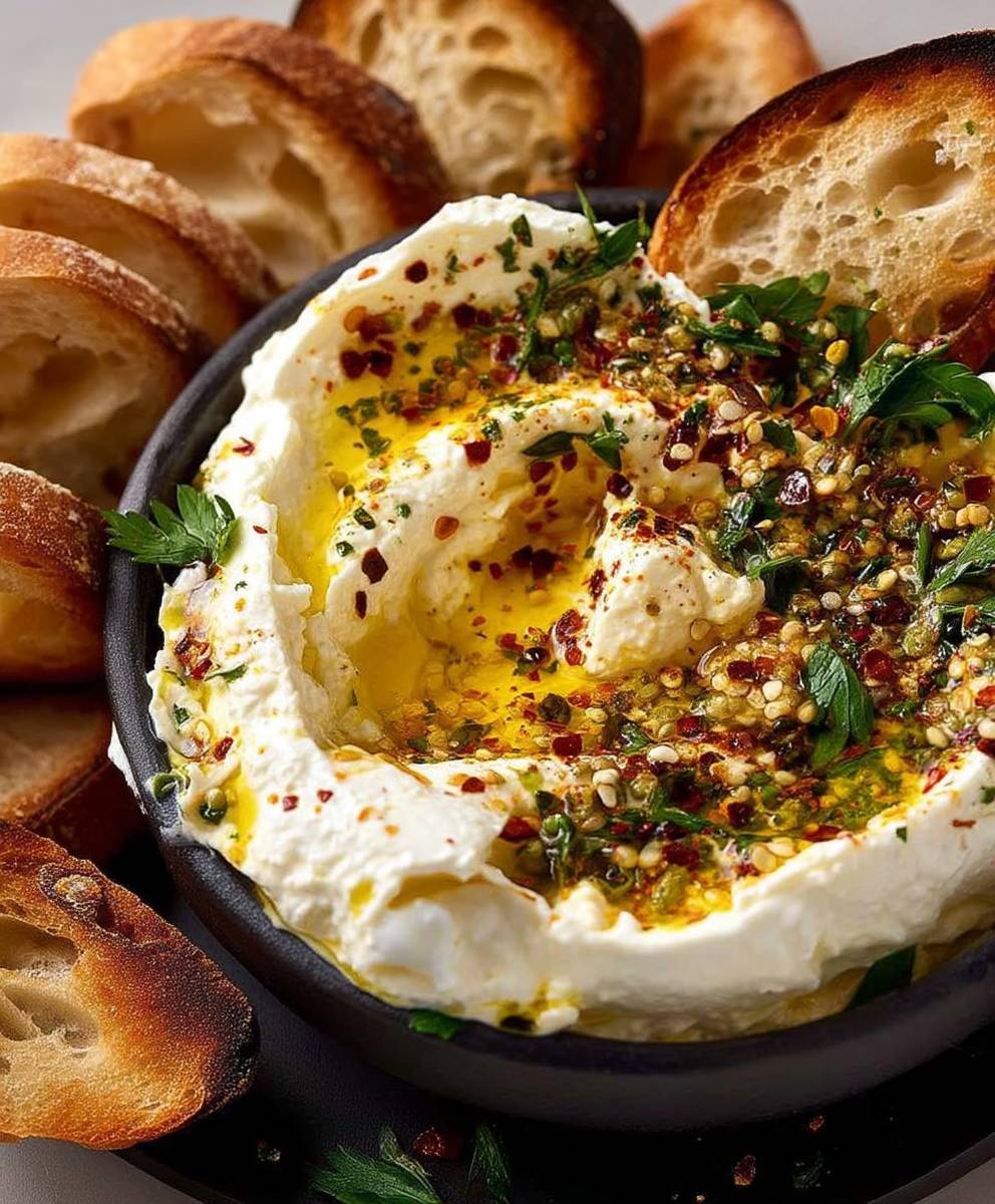 Whipped feta dip