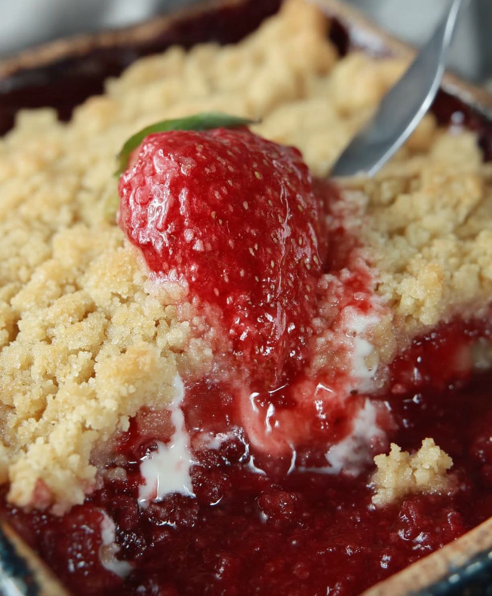 Strawberry Rhubarb Crumble