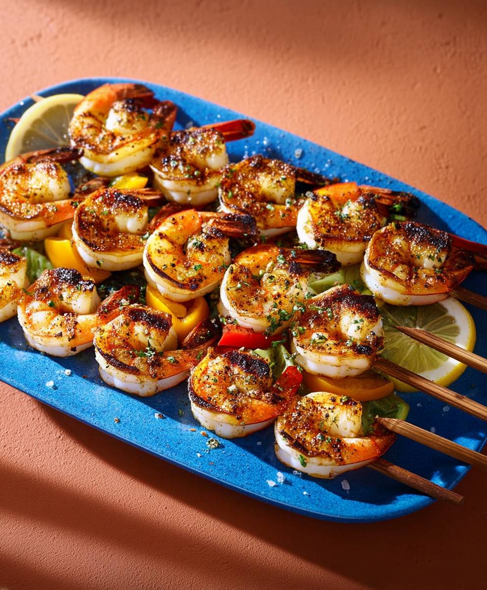 Garlic Shrimp Kabobs