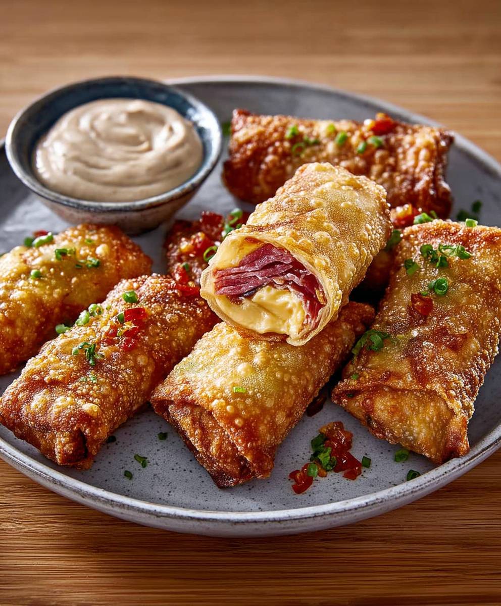 Corned beef egg roll