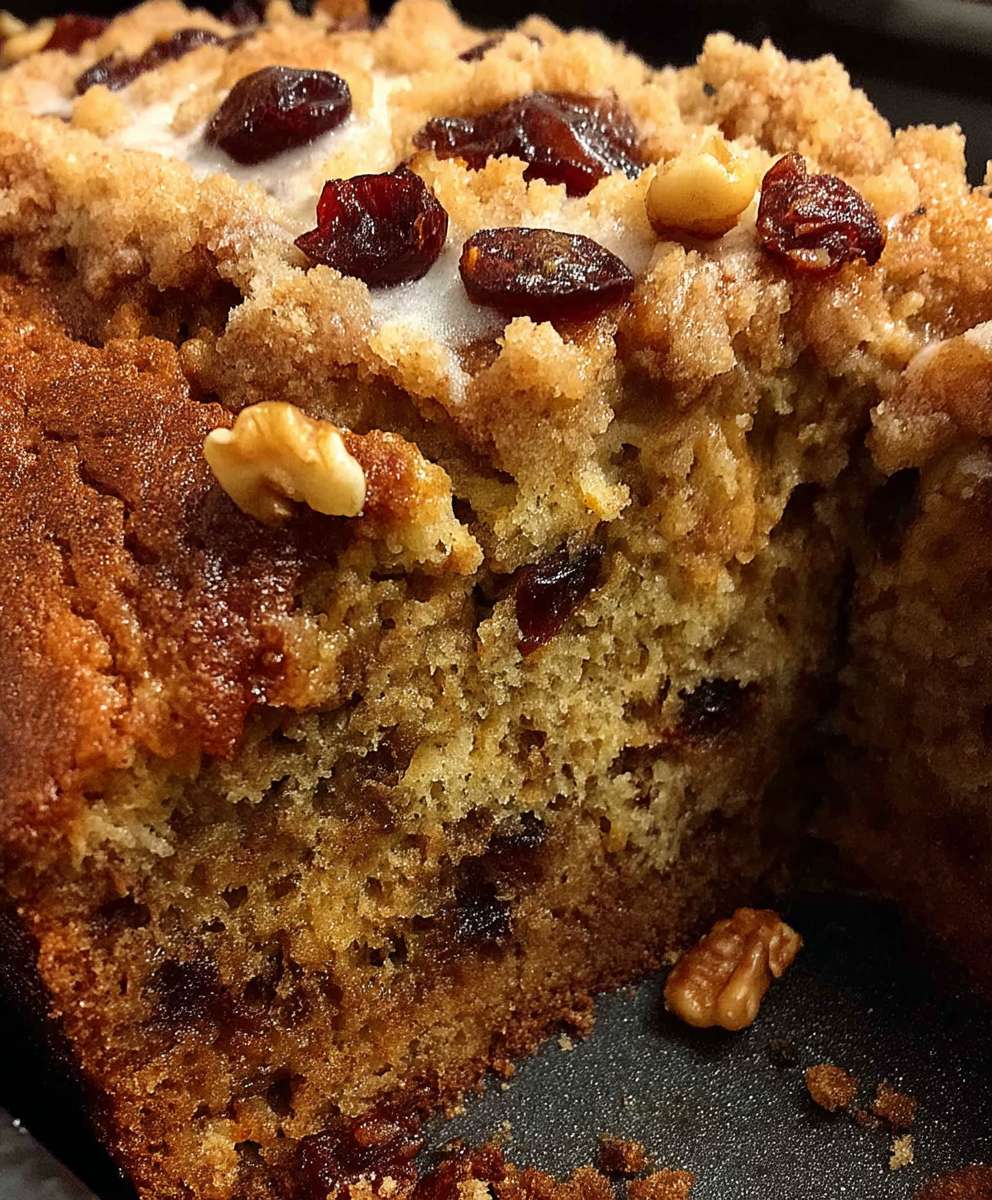 Cranberry orange banana bread