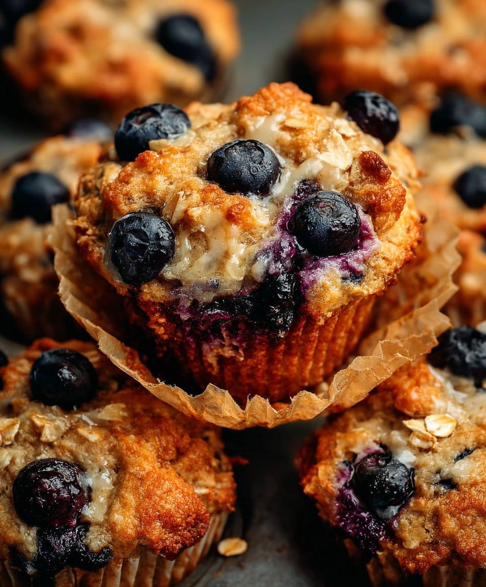 Blueberry Oatmeal Muffins