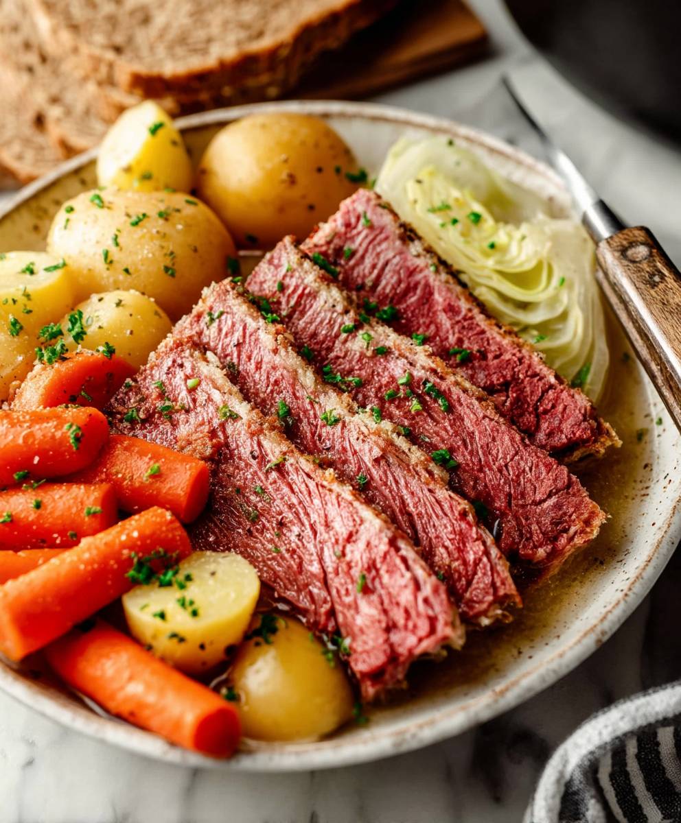 Slow Cooker Corned Beef Cabbage