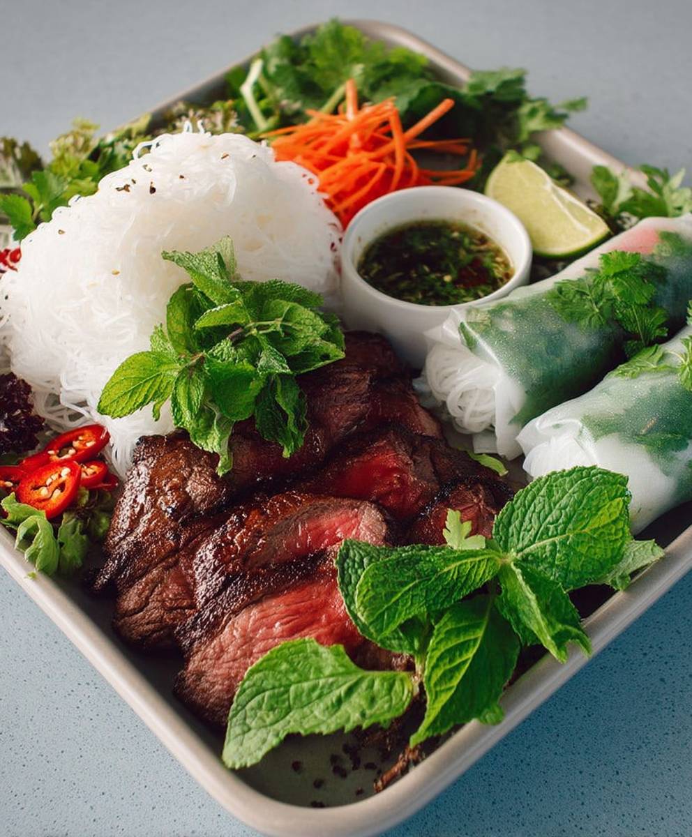 Vietnamese Steak Summer Rolls